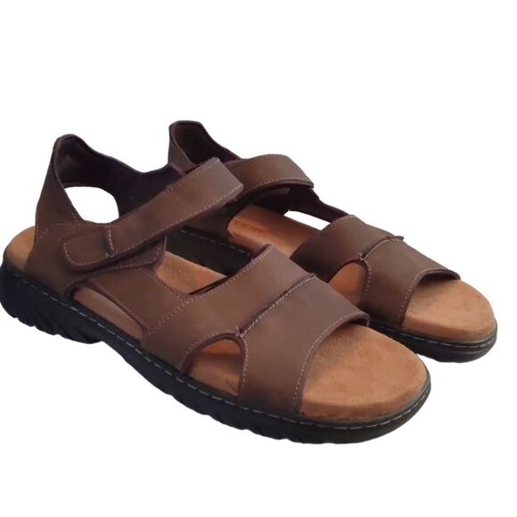 Dr. Scholls Complex Faux Leather Strappy Fisherman Outdoors Hiking Sandal Size 9 - Picture 4 of 9